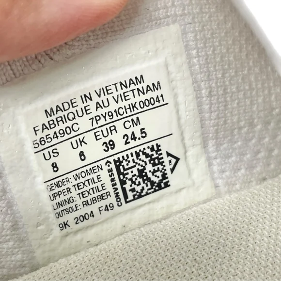 * Converse Chuck Taylor All Star Shoreline Knit in White Size 8 - Picture 9 of 9